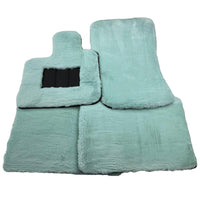 Tiffany Blue Sheepskin Floor Mats For Rolls Royce Shadow 1965-1977 - AutoWin