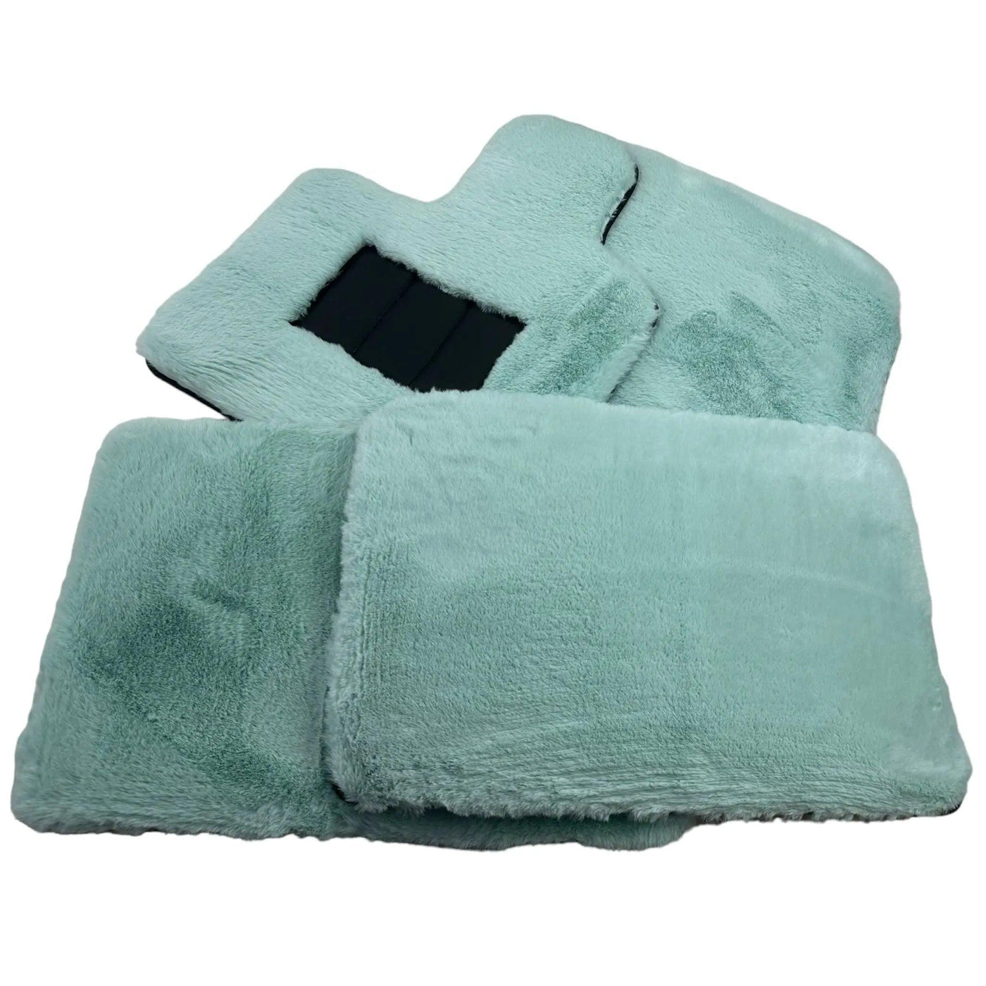 Tiffany Blue Sheepskin Floor Mats For Rolls Royce Spectre (2023-2024) ER56 Design Brand - AutoWin
