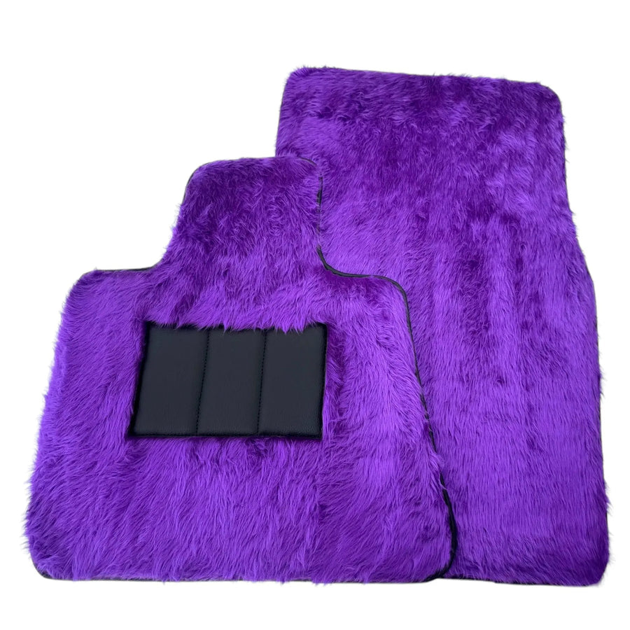 Violet Sheepskin Floor Mats for Rolls-Royce Cullinan (2018-2025)