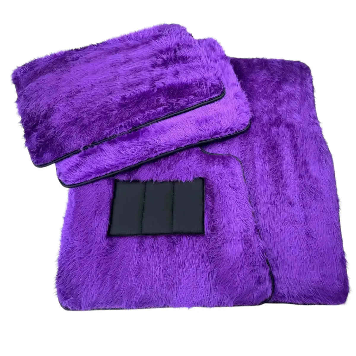 Violet Sheepskin Floor Mats for Rolls-Royce Phantom Sedan (2003-2016)