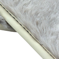 White Sheepskin Floor Mats for Bentley Continental GT (2011–2018) ER56 Design - AutoWin