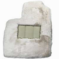 White Sheepskin Floor Mats for Bentley Continental GTC (2011-2018) ER56 Design - AutoWin