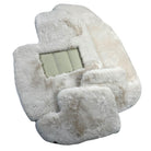 White Sheepskin Floor Mats for Bentley Continental GTC (2018-2023) ER56 Design - AutoWin