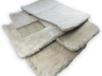 White Sheepskin Floor Mats For Rolls Royce Phantom VIII (2017-2024) ER56 Design Brand