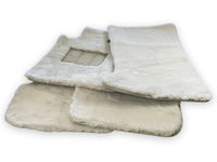 White Sheepskin Floor Mats For Rolls Royce Phantom VIII (2017-2024) ER56 Design Brand