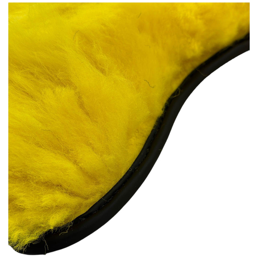 Yellow Sheepskin Floor Mats for Rolls-Royce Spectre (2023-2024) ER56 Design Brand - AutoWin