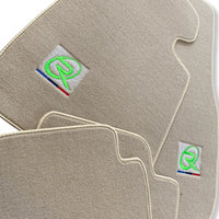 Beige Floor Mats For BMW 1 Series F40 Brand Tailored Set Perfect Fit Green - AutoWin
