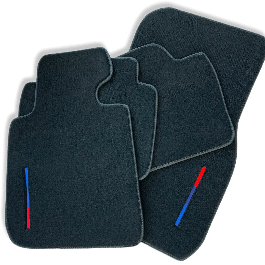 Black Floor Mats For BMW X3 Series F25 LCI With Color Tailored Set Perfect Fit - AutoWin