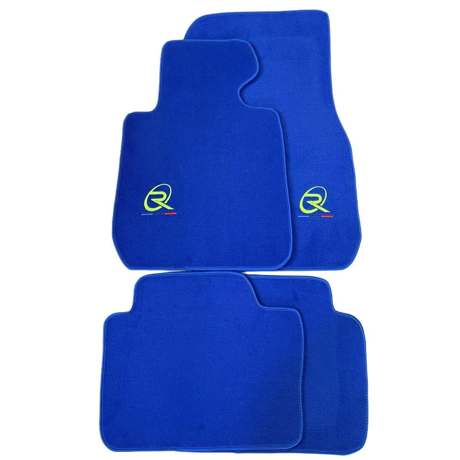 Blue Floor Mats For BMW 6 Series E63 Tailored Set Perfect Fit Green - AutoWin