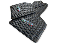 Blue Stitched Carbon Mats for Lamborghini Huracan Sto