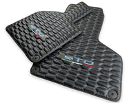 Blue Stitched Carbon Mats for Lamborghini Huracan Sto