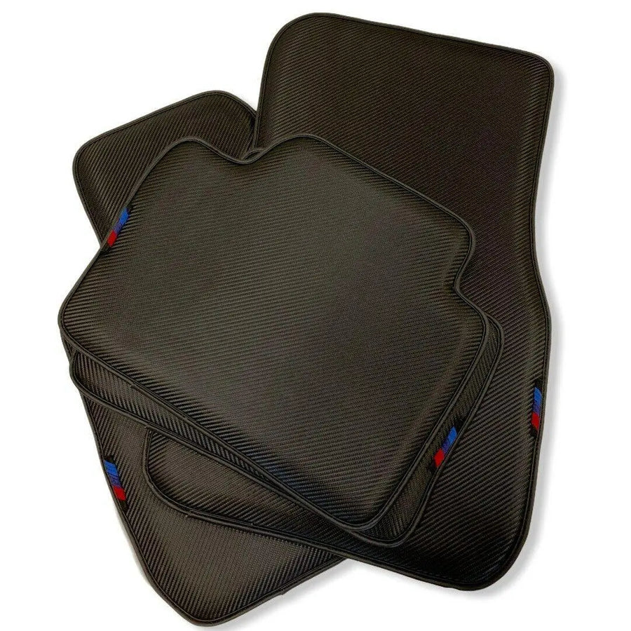 Floor Mats For BMW 5 Series E60 Autowin Brand Carbon Fiber Leather - AutoWin