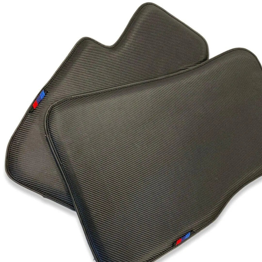 Floor Mats For BMW 8 Series Gran Coupe G16 Autowin Brand Carbon Fiber Leather - AutoWin