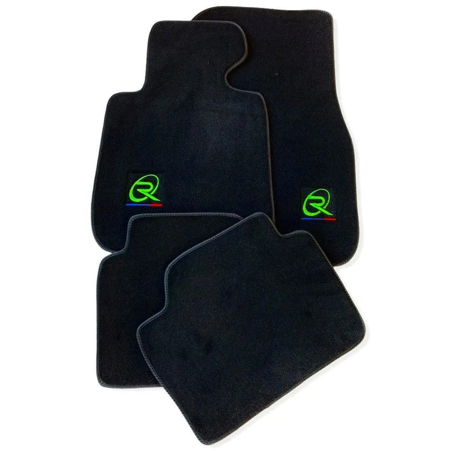 Floor Mats For BMW M4 Series F83 Tailored Set Perfect Fit Green - AutoWin