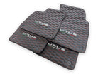 Floor Mats For Lamborghini Urus Leather Red Stitching - AutoWin