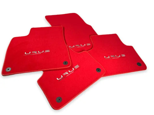 Floor Mats For Lamborghini Urus Red Tailored Carpets - AutoWin