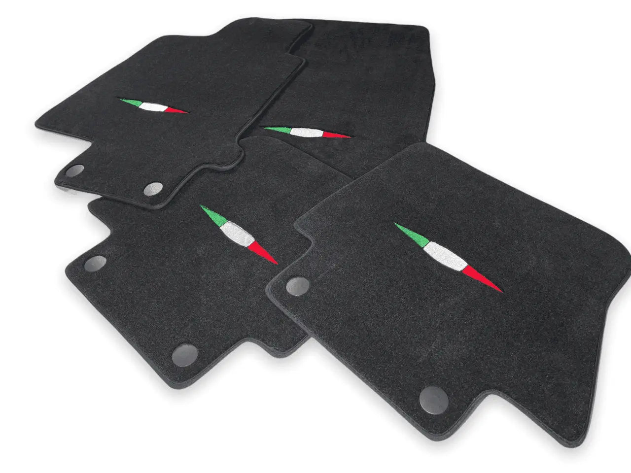 Floor Mats For Maserati GranCabrio I (2010-2019) Black IT Edition - AutoWin