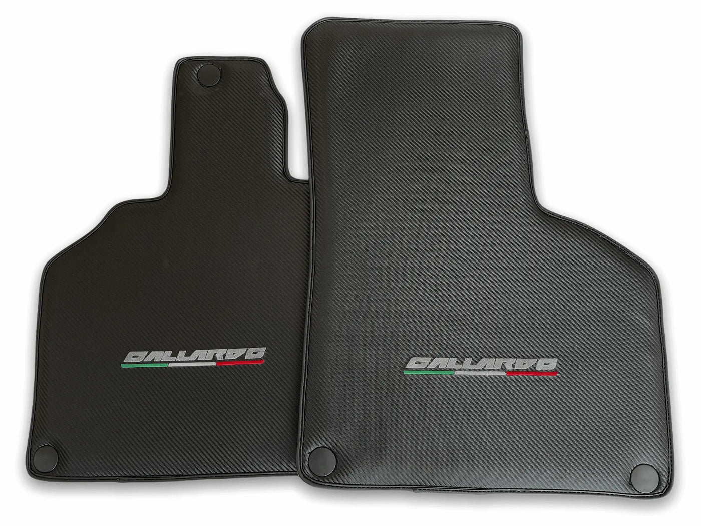 Floor Mats for Lamborghini Gallardo Carbon Fiber Leather - AutoWin