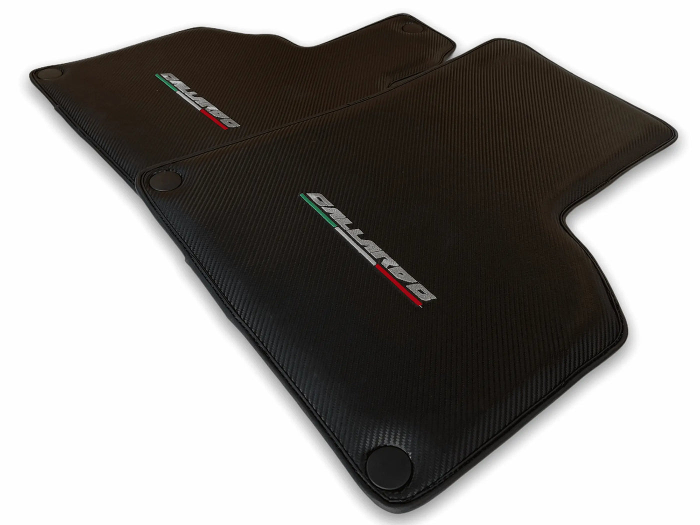 Floor Mats for Lamborghini Gallardo Carbon Fiber Leather - AutoWin