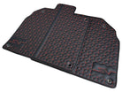 Leather Floor Mats for Lamborghini Aventador SV | Red Stitching - AutoWin