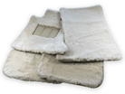 Luxury White Sheepskin Floor Mats for Rolls Phantom
