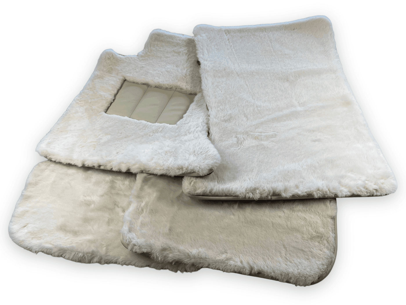 Luxury White Sheepskin Floor Mats for Rolls Royce Ghost Series II (2021-2024)