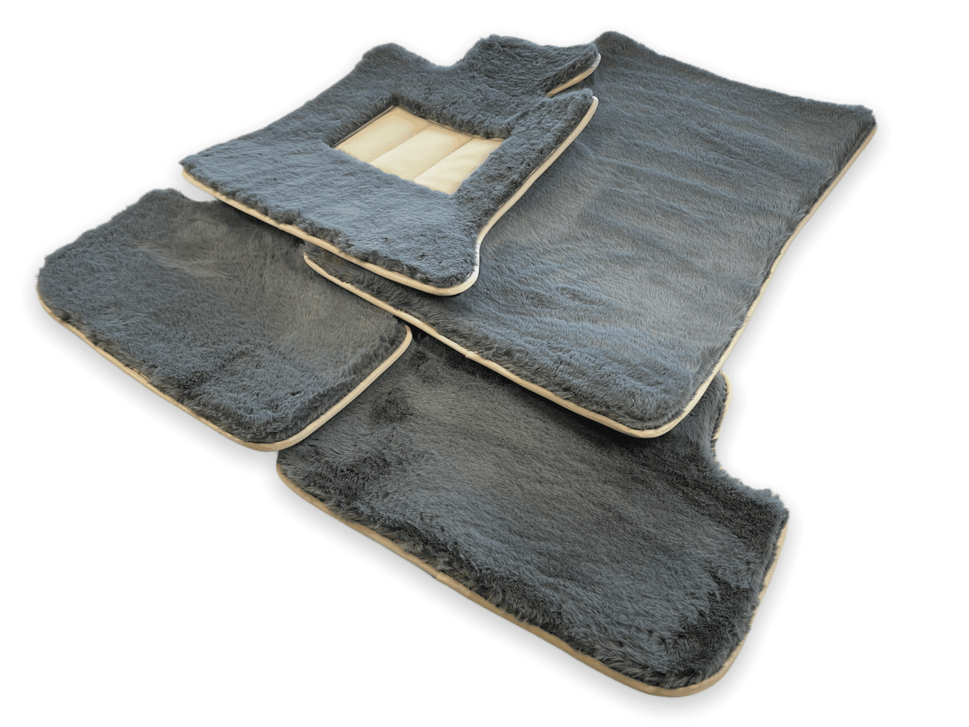 Sheepskin Floor Mats For Rolls Royce Phantom Drophead Coupe 2007–2016 Er56 Design Brand - AutoWin