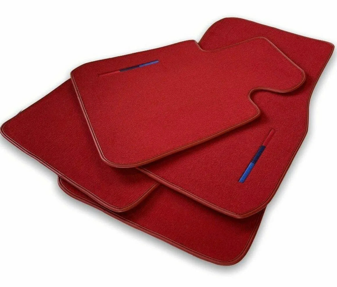 Red Floor Mats For BMW 3 Series E93 LCI With M Package - AutoWin