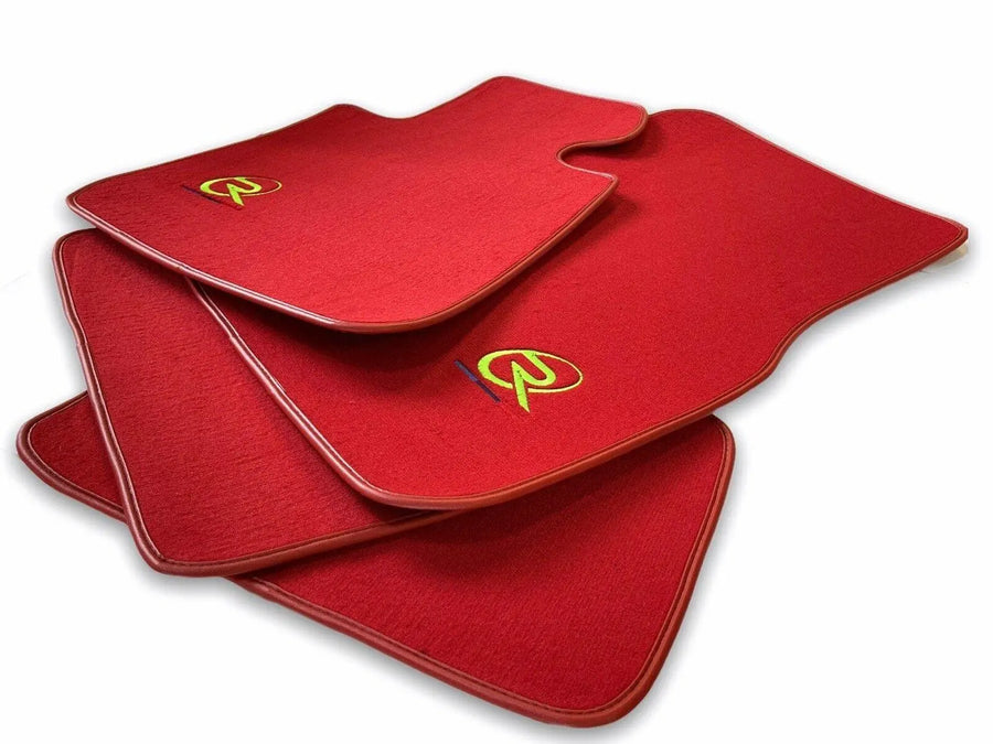 Red Floor Mats For BMW 4 Series F36 Gran Coupe ROVBUT Brand Tailored Set Perfect Fit Green SNIP Collection - AutoWin