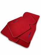 Red Floor Mats For BMW 7 Series F02 With M Package - AutoWin