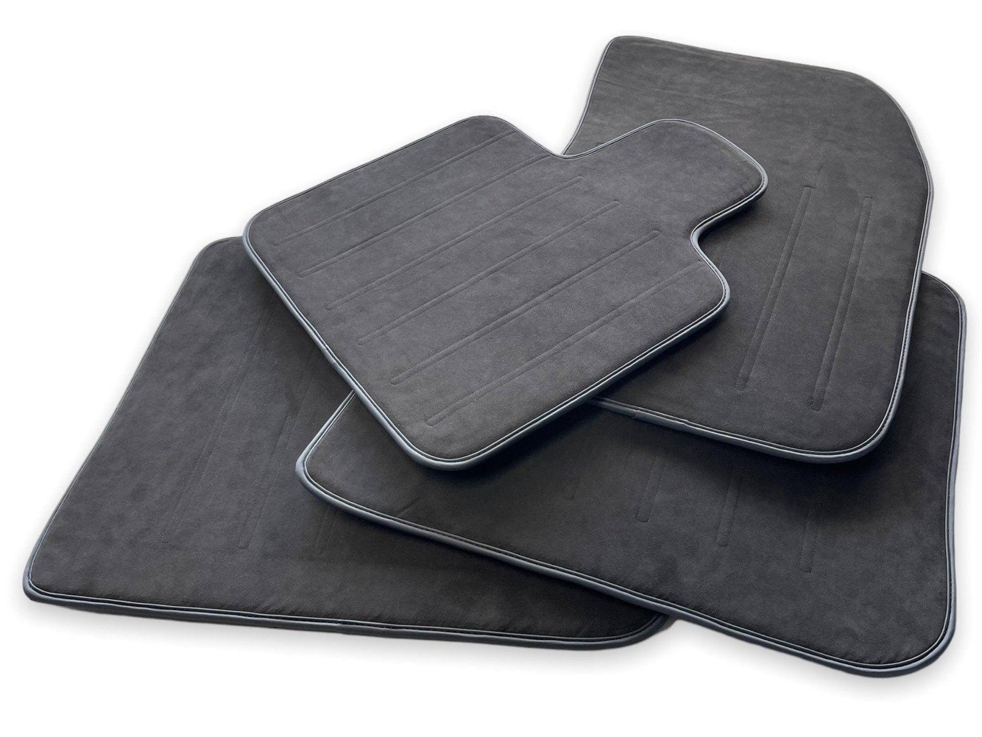 Alcantara Floor Mats For Rolls Royce Black Badge Ghost Series II (2021-2024) - AutoWin