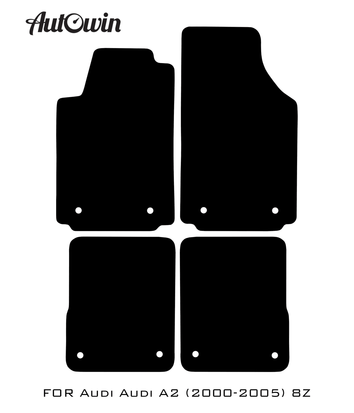 Beige Floor Mats for Audi A2 2000-2005 8Z | ER56 Design - AutoWin