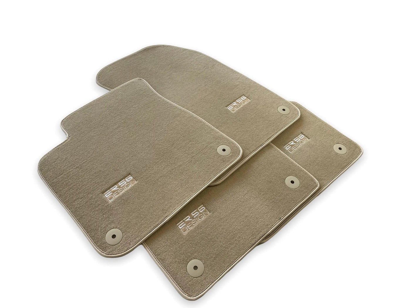 Beige Floor Mats for Audi A3 - 3-door Hatchback (1996-2000) | ER56 Design - AutoWin