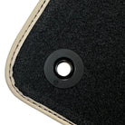 Beige Floor Mats for Bentley Mulsanne (2010-2020) with Leather - AutoWin
