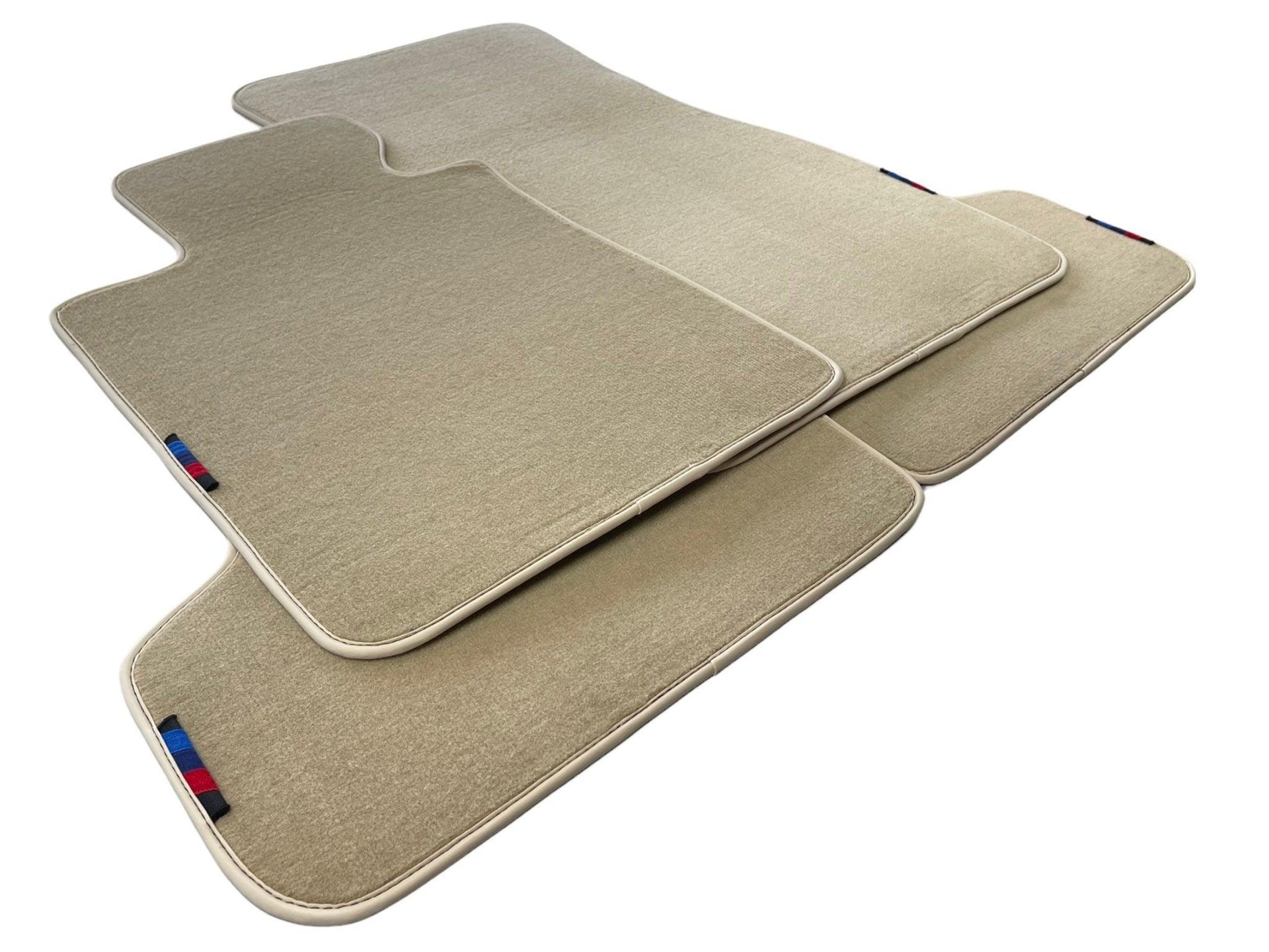Beige Floor Mats For BMW 3 Series F30 With M Package - AutoWin