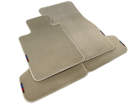 Beige Floor Mats For BMW M2 Series F87 With M Package AutoWin Brand - AutoWin