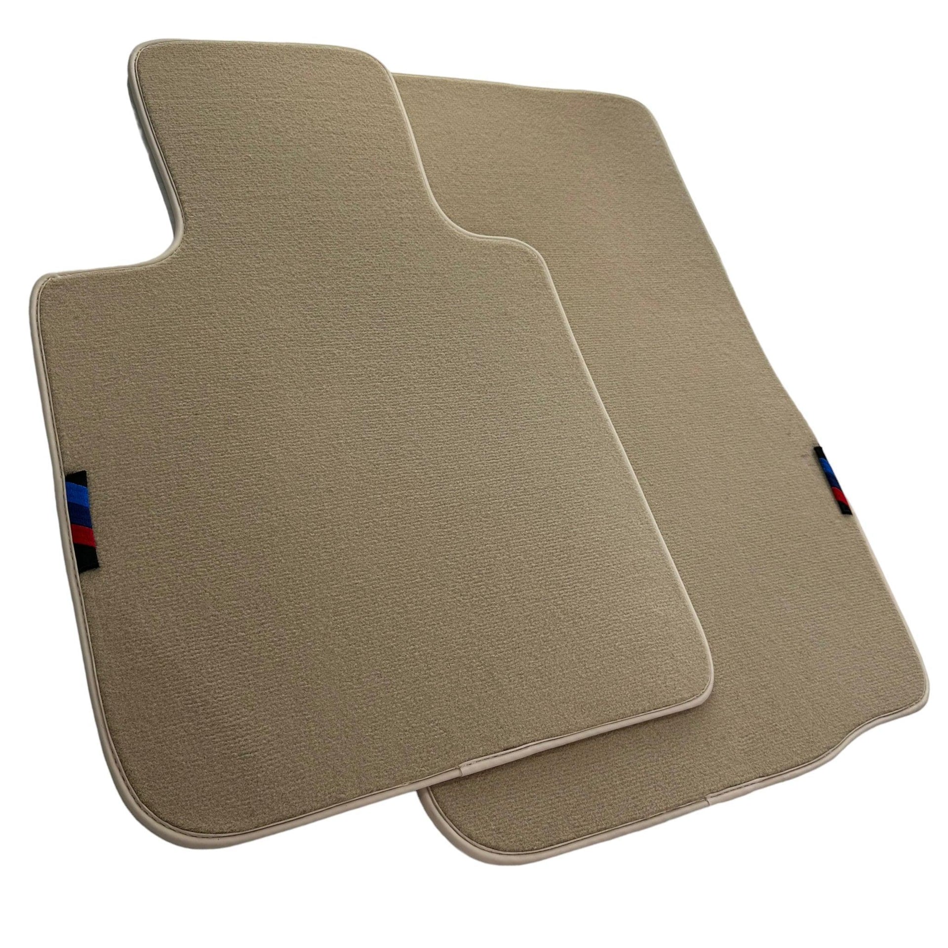 Beige Floor Mats For BMW Z4 Series E85 Convertible (2003-2008) With M Package - AutoWin