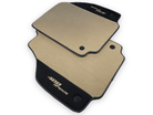 Beige Floor Mats For Ferrari 488 Spider 2015-2022 With Alcantara Leather - AutoWin