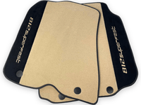 Beige Floor Mats For Ferrari 812 Superfast With Alcantara Leather - AutoWin