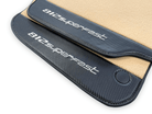 Beige Floor Mats For Ferrari 812 Superfast With Carbon Fiber Leather - AutoWin