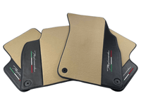 Beige Floor Mats For Lamborghini Urus Performante With Carbon Leather - AutoWin
