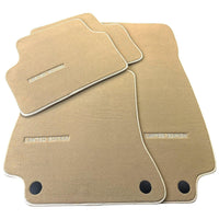 Beige Floor Mats For Mercedes Benz C-Class A205 Convertible Facelift (2018-2023) | Limited Edition - AutoWin