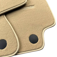 Beige Floor Mats For Mercedes Benz C-Class C205 Coupe Facelift (2018-2023) | Limited Edition - AutoWin
