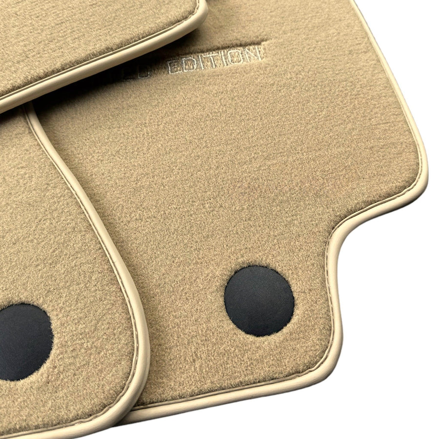 Beige Floor Mats For Mercedes Benz E-Class C207 Coupe (2009-2013) | Limited Edition - AutoWin