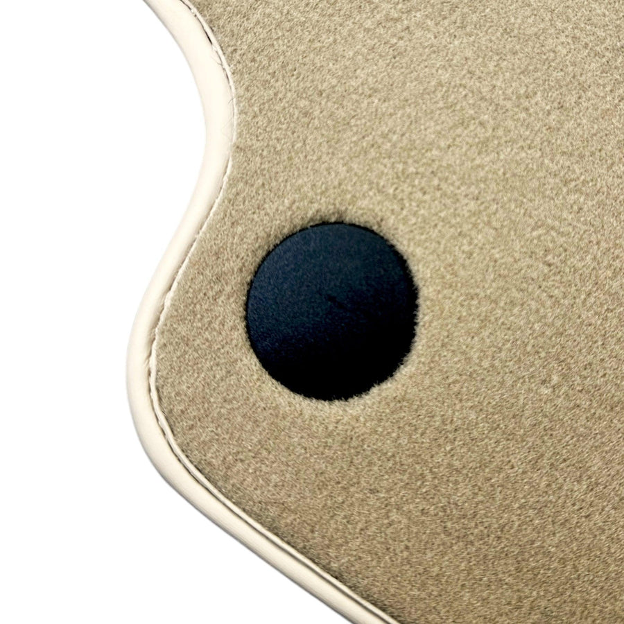 Beige Floor Mats For Mercedes Benz EQS-Class X296 (2022-2023) | Limited Edition - AutoWin