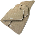 Beige Leather Floor Floor Mats For BMW 7 Series G12 AutoWin Brand - AutoWin