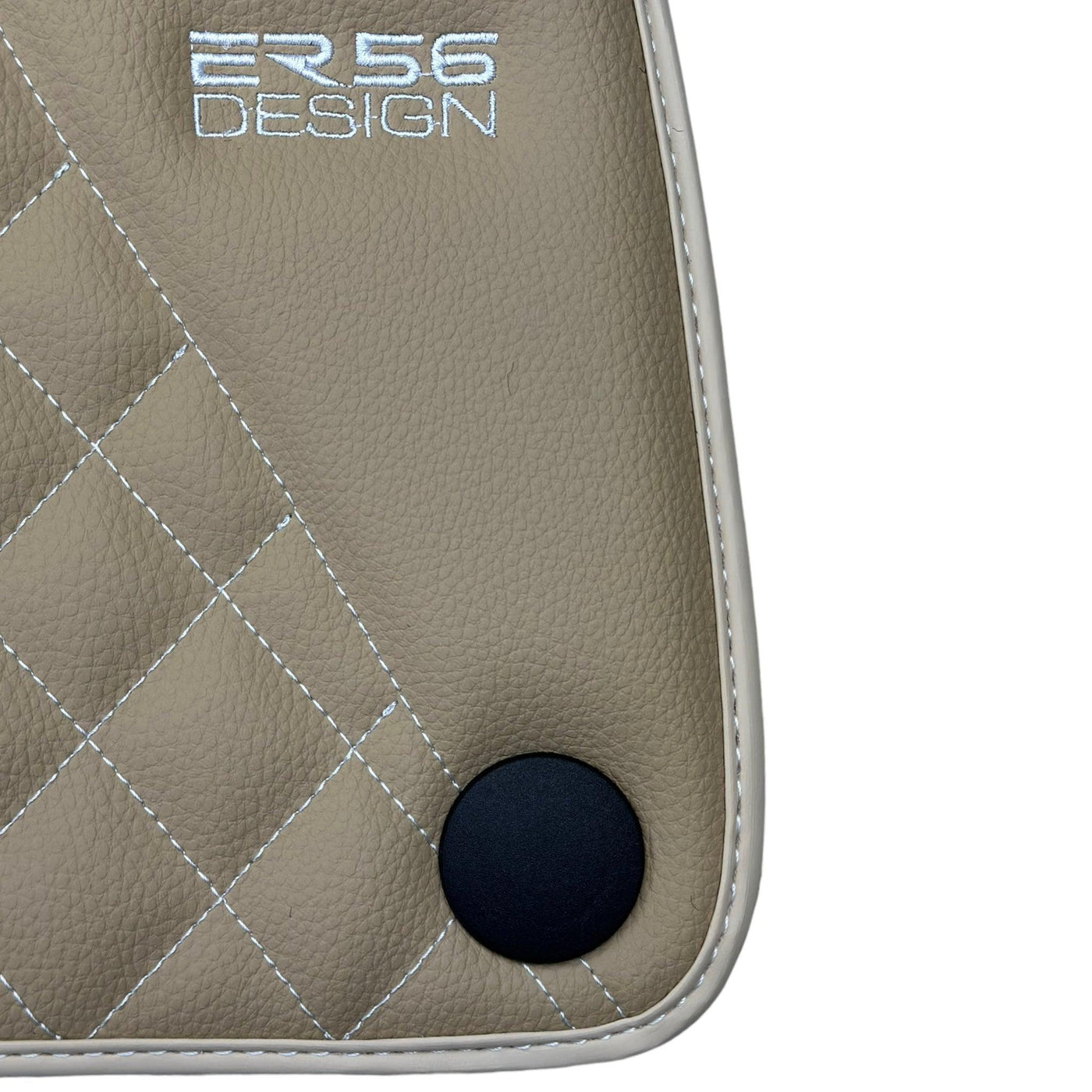 Beige Leather Floor Mats For Mercedes Benz E-Class S212 Estate Facelift (2013-2016) | ER56 Design - AutoWin