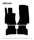 Beige Leather Floor Mats For Mercedes Benz E-Class W214 Sedan (2023-2024) Hybrid | ER56 Design - AutoWin