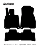 Beige Leather Floor Mats For Mercedes Benz EQE-Class V295 (2022-2023) | ER56 Design - AutoWin