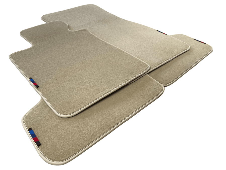 Beige Mats For BMW M5 E60 With M Package - AutoWin
